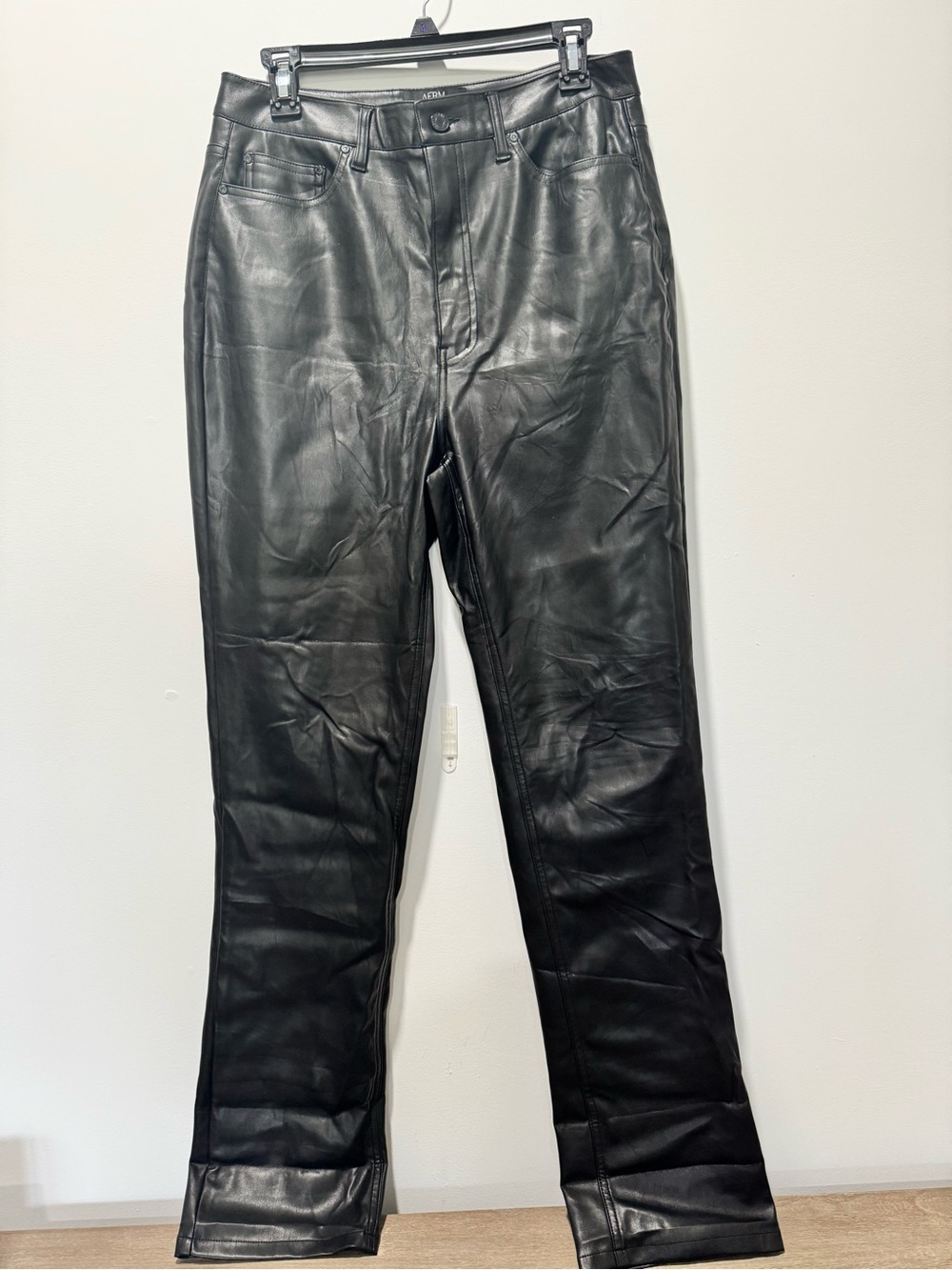 AFRM Women’s Black Faux Leather Pants | Flawed | Size 30